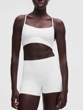 Lululemon Flow Y Bra Nulu Light Support A-C Cups White Size 6